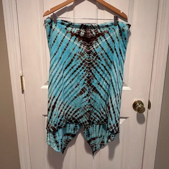 NWT Speedo Blue & Brown Tie-dye Coverup - Size XL - Picture 2 of 4